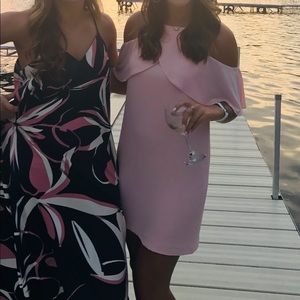 WAYF off shoulder/tank Pink dress